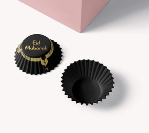 Eid Black and Gold Mosque Cupcake Paper Holder