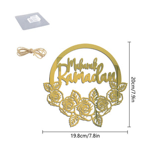 Ramadan Golden Acrylic Hanging Ornament- 5