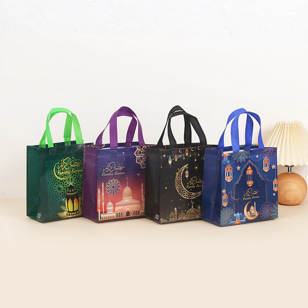 Assorted Colorful Ramadan Mubarak Gift Bags