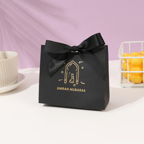 Umrah Mubarak Paper Gift Box – Elegant Favor Boxes