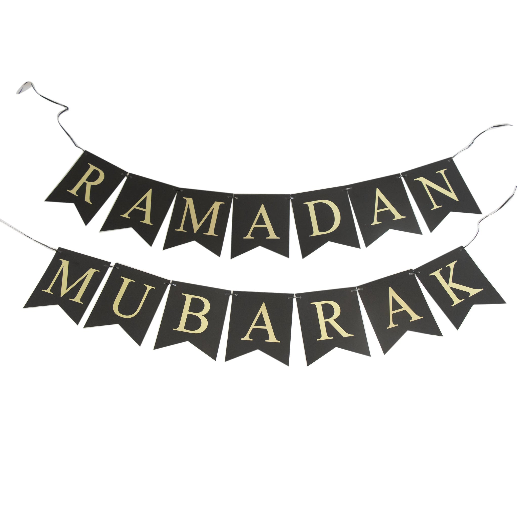 Ramadan Glitter Paper Bunting