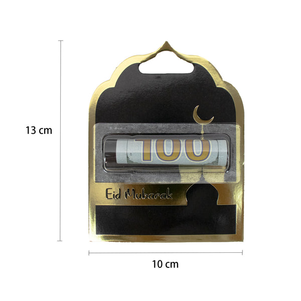 Eid Mubarak DIY Money Card Holder – Black Theme with Plastic Holder