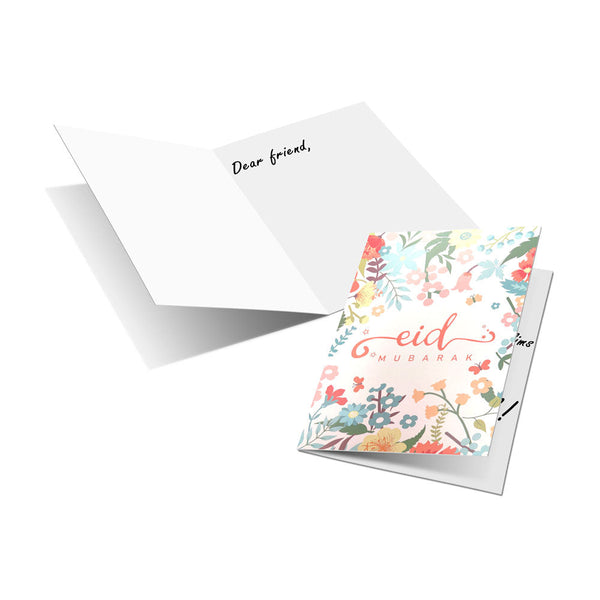 Eid Mubarak Cards - Vintage Floral (Pack of 5)