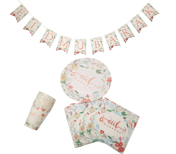 Eid Mubarak Napkin - Vintage Floral