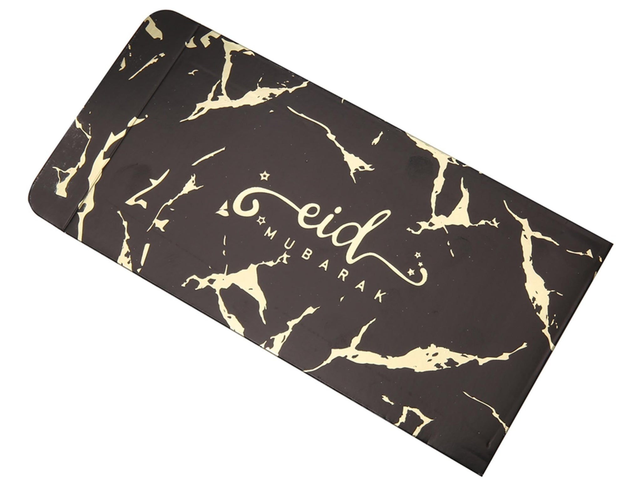 Eid Mubarak Money Envelopes - Black & Gold Marble