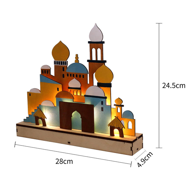 LED Wooden Mosque Decoration - Traditional