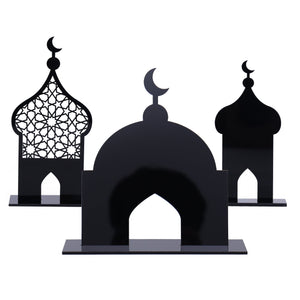 Mosque Design Acrylic Decoration - Black - 2024