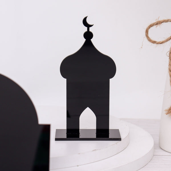 Mosque Design Acrylic Decoration - Black - 2024