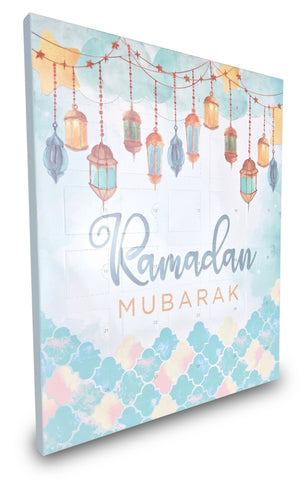 Ramadan Chocolate Advent Countdown Calendar – Blue Lanterns Design
