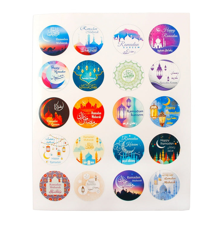 Ramadan Mubarak Stickers - Assorted