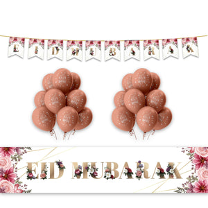 EID Mubarak Decoration Set - Pink Floral