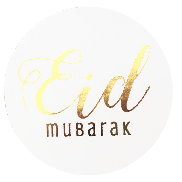 Eid Mubarak Foil Stickers - Gold