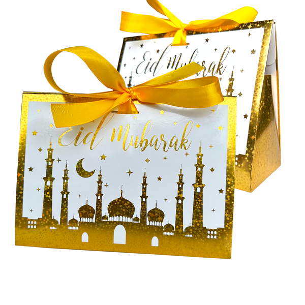 Eid Mubarak Gift Box - Gold Mosque & Star