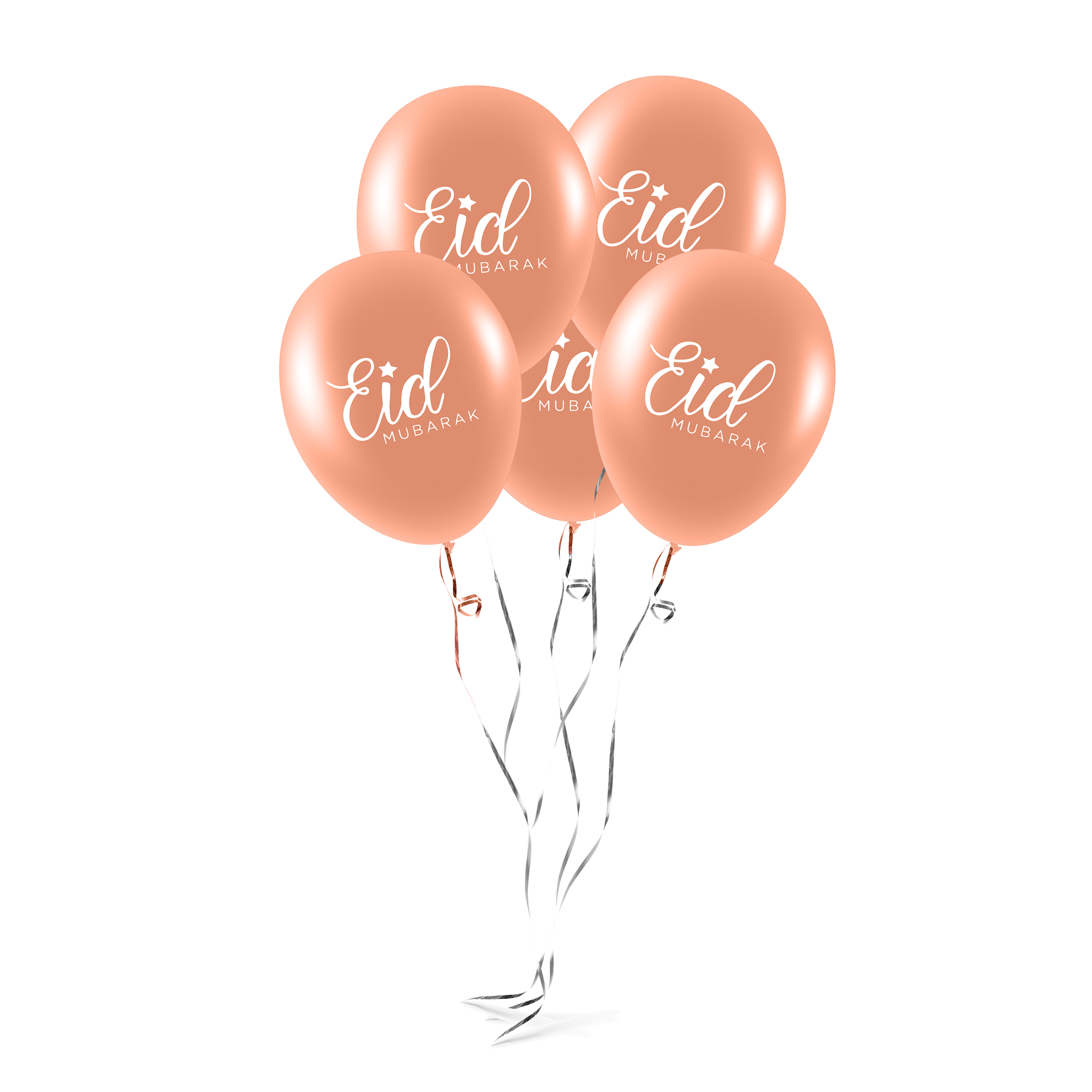 Eid Mubarak Balloons - Letters - Rose Gold